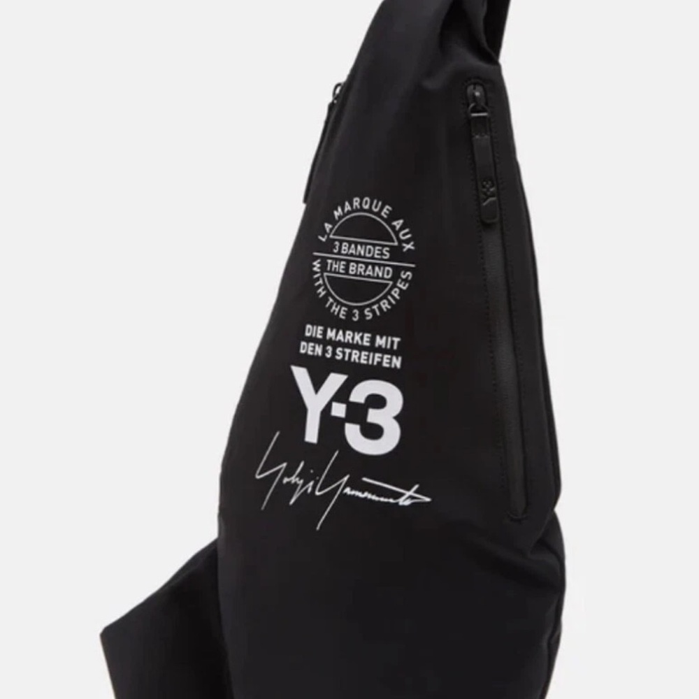 NWT adidas Y-3 Yohji Yamamoto sling messenger bag in black - Picture 3 of 8